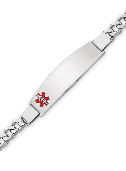 925 Sterling Silver Medical Bracelet